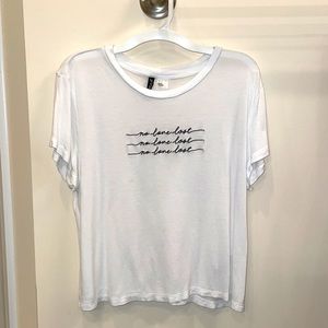 H&M No Love Lost T- Shirt